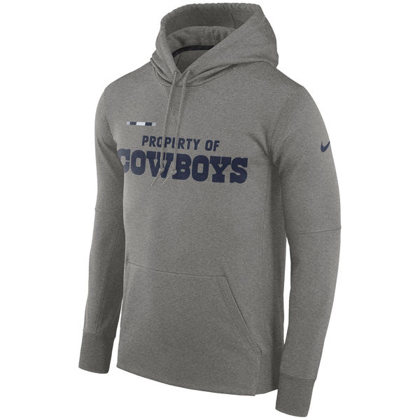 Men's Dallas Cowboys Nike Property Of Performance Pullover Hoodie Heathered Gray,We sell and wholesale Men's Dallas Cowboys Nike Property Of Performance Pullover Hoodie Heathered Gray on line form chian!